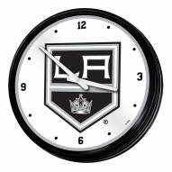 Los Angeles Kings Retro Lighted Wall Clock