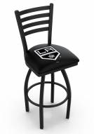 Los Angeles Kings Swivel Bar Stool with Ladder Style Back