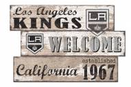 Los Angeles Kings Welcome 3 Plank Sign