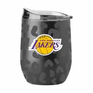 Los Angeles Lakers 16 oz. Leopard Powder Coat Curved Beverage Glass