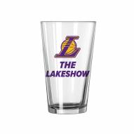 Los Angeles Lakers 16 oz. Slogan Pint Glass