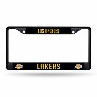 Los Angeles Lakers Black Metal License Plate Frame