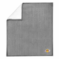 Los Angeles Lakers Cable Sweater Knit Sherpa Throw Blanket