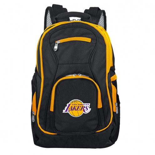 NBA Los Angeles Lakers Colored Trim Premium Laptop Backpack