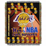 Los Angeles Lakers Commemorative Champs Throw Blanket