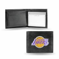 Los Angeles Lakers Embroidered Leather Billfold Wallet