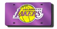 Los Angeles Lakers Laser Cut Purple License Plate