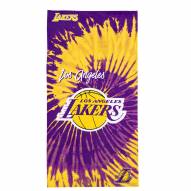 Los Angeles Lakers Pyschedelic Beach Towel