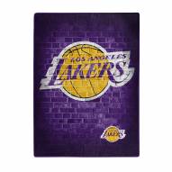 Los Angeles Lakers Street Raschel Throw Blanket