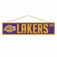 Los Angeles Lakers Wood Avenue Sign