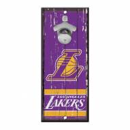 Los Angeles Lakers Wood Bottle Opener