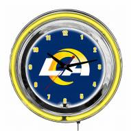 Los Angeles Rams 14" Neon Clock