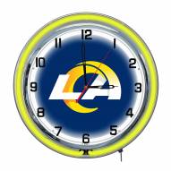 Los Angeles Rams 18" Neon Clock