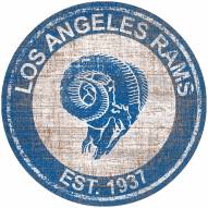 Los Angeles Rams 24" Heritage Logo Round Sign