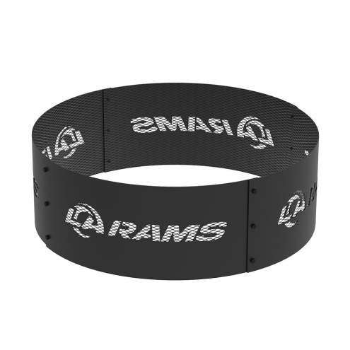 Los Angeles Rams 36&quot; Round Steel Fire Ring