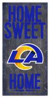 Los Angeles Rams 6" x 12" Home Sweet Home Sign