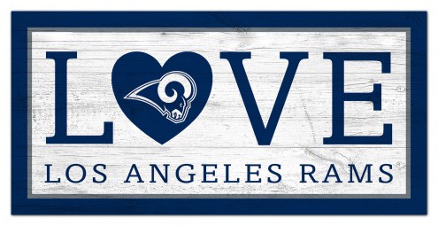 Los Angeles Rams 6&quot; x 12&quot; Love Sign