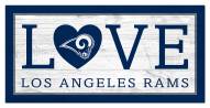Los Angeles Rams 6" x 12" Love Sign