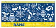 Los Angeles Rams 6" x 12" Merry & Bright Sign