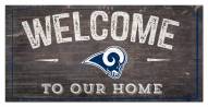 Los Angeles Rams 6" x 12" Welcome Sign