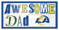 Los Angeles Rams Awesome Dad 6" x 12" Sign