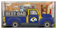 Los Angeles Rams Best Dad Truck 6" x 12" Sign