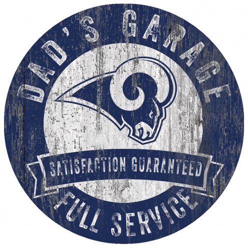 Los Angeles Rams Dad's Garage Sign