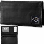 Los Angeles Rams Deluxe Leather Checkbook Cover