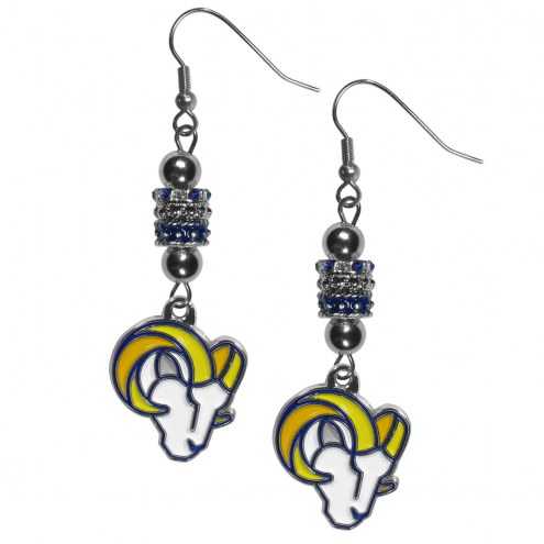Los Angeles Rams Euro Bead Earrings