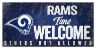 Los Angeles Rams Fans Welcome Sign