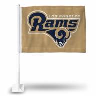 Los Angeles Rams Gold Car Flag