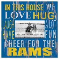 Los Angeles Rams In This House 10" x 10" Picture Frame