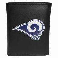 Los Angeles Rams Large Logo Leather Tri-fold Wallet