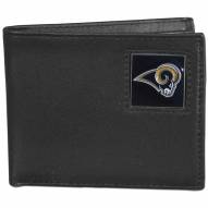 Los Angeles Rams Leather Bi-fold Wallet in Gift Box