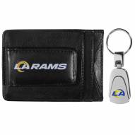 Los Angeles Rams Leather Cash & Cardholder & Steel Key Chain
