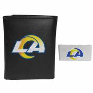 Los Angeles Rams Leather Tri-fold Wallet & Money Clip
