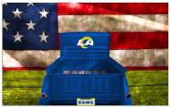 Los Angeles Rams Patriotic Retro Truck 11" x 19" Sign