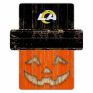 Los Angeles Rams Pumpkin Cutout with Stake