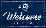 Los Angeles Rams Team Color Welcome Sign