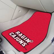 Louisiana Lafayette Ragin' Cajuns 2-Piece Carpet Car Mats