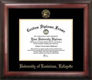 Louisiana Lafayette Ragin' Cajuns Gold Embossed Diploma Frame