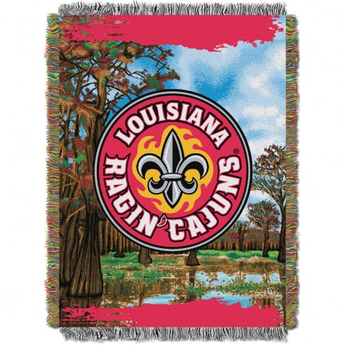Louisiana Lafayette Ragin' Cajuns Home Field Advantage Throw Blanket