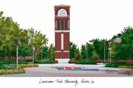 Louisiana Tech Bulldogs Campus Images Lithograph