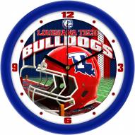Louisiana Tech Bulldogs Football Helmet Wall Clock