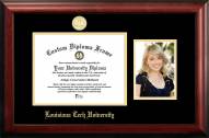 Louisiana Tech Bulldogs Gold Embossed Diploma Frame with Portrait