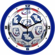 Louisiana Tech Bulldogs Soccer Wall Clock