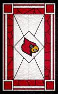 Louisville Cardinals 11" x 19" Stained Glass Sign