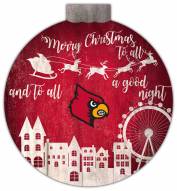Louisville Cardinals 12" Christmas Village Wall Art