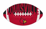 Louisville Cardinals 12" Football Cutout Sign