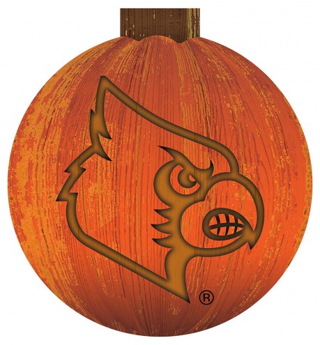 Louisville Cardinals 12&quot; Halloween Pumpkin Sign